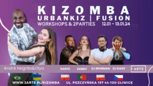 André Negrão&Olya - Kizomba/UrbanKiz/Fusion Workshops + 2 Parties